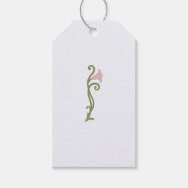 Art Nouveau Floral Wedding Vielen Dank Geschenkanhänger