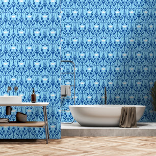 Art Nouveau Foliage & Floral Pattern Tapete