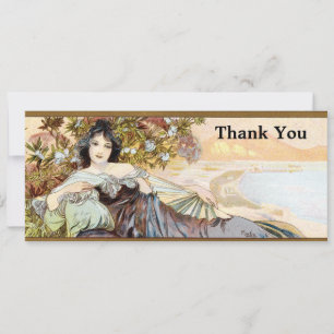 Art Nouveau Frau von Alphonse Mucha Vorlage