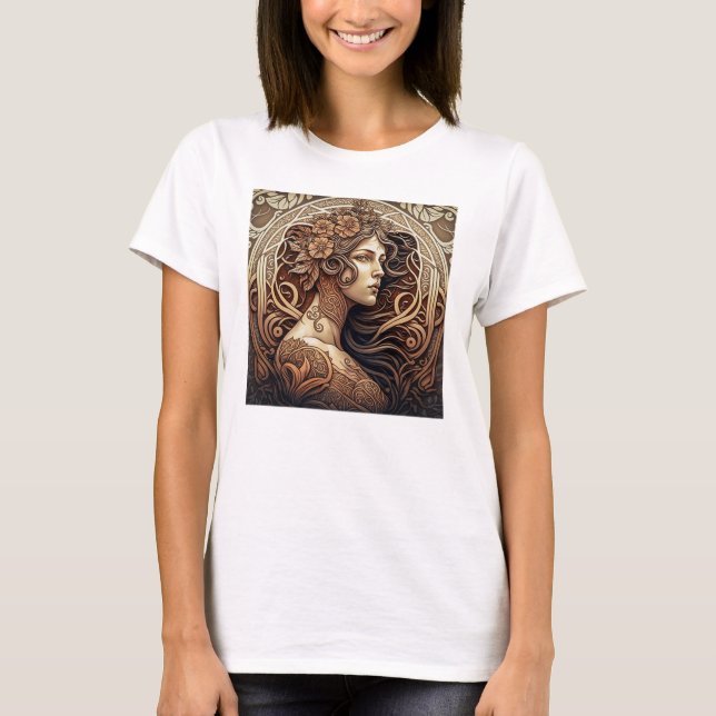 Art Nouveau Frauen T - Shirt (Vorderseite)