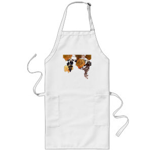 Art Nouveau Frost Trauben Lange Schürze