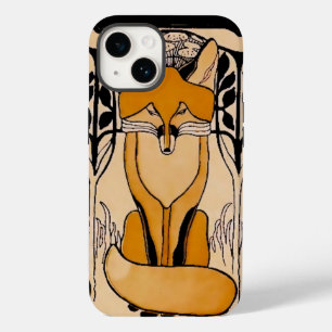 Art Nouveau Füchse Illustration Waldtiere Case-Mate iPhone 14 Hülle