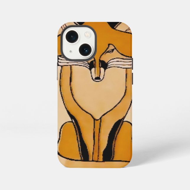 Art Nouveau Füchse Illustration | Waldtiere iPhone Hülle (Rückseite)