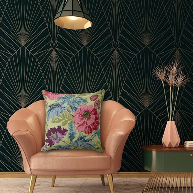 Art Nouveau Garden Muse Design Kissen (Von Creator hochgeladen)