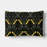 Art Nouveau Gelbe Narzissen und Stiele Schwarz