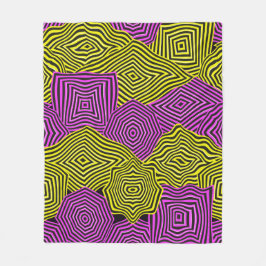 Art Nouveau Geometric Pattern Fleecedecke