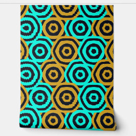 Art Nouveau Geometric Pattern Tapete