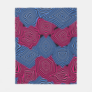 Art Nouveau geometrisches Muster  Fleecedecke