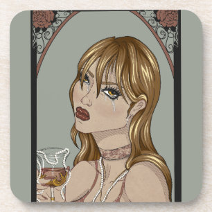 Art Nouveau Getränkeuntersetzer
