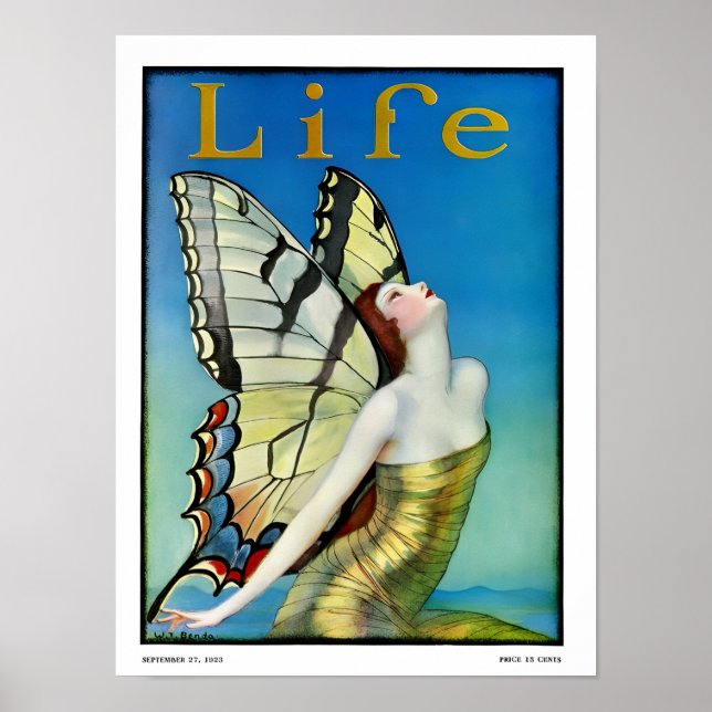 Art nouveau girl  poster (Vorne)