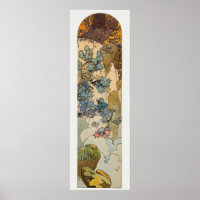 Art Nouveau Glass Alphonse Mucha Poster