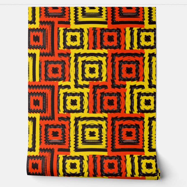 Art Nouveau Glitch Pattern  Tapete (Abrollen)