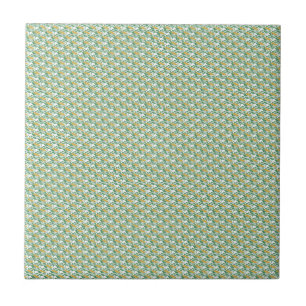 Art Nouveau Grüne Butterblume Blumen Wallpaper Fliese