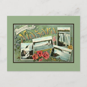 Art Nouveau Grußkarten aus Niagara von Anfang des Postkarte