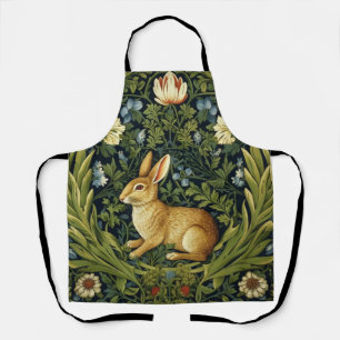 Art nouveau-Hase im Garten Schürze