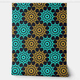 Art Nouveau Hex Star Pattern Tapete