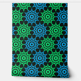 Art Nouveau Hex Star Pattern Tapete