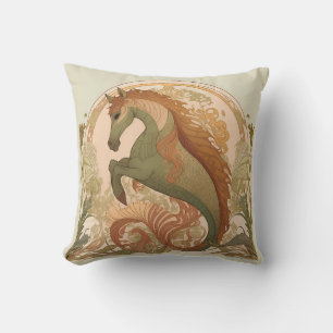 Art Nouveau - Hippocampus Kissen