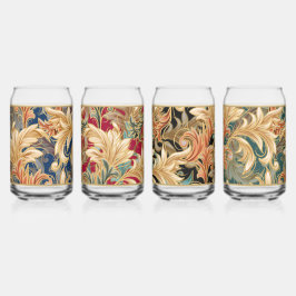 Art Nouveau Holiday Can Glass Set Dosenglas
