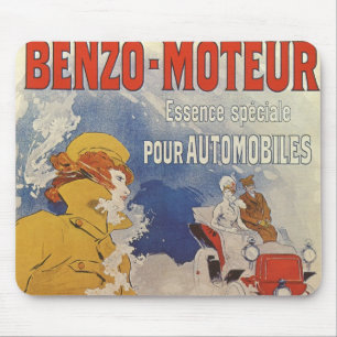 Art Nouveau im Vintage-Stil, Benzo Moteur von Jule Mousepad