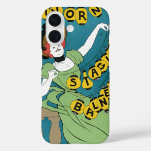 Art Nouveau im Vintage-Stil, Livorno Senorita beim iPhone 16 Hülle