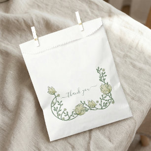 Art Nouveau im Vintage-Stil, schöne Hochzeit Danke Geschenktütchen