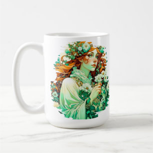 Art Nouveau Imboli Celtic Spring Kaffeetasse