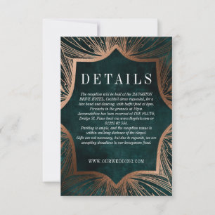 Art Nouveau Imitate Bronze DETAILS Einlegen Karte