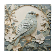 Art Nouveau Imitats Relief Bluebird Bird Right Min