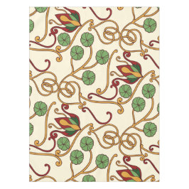 Art Nouveau-inspired floral design Tischdecke