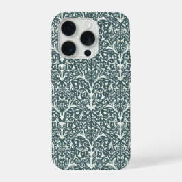 Art Nouveau Inspired Florals IPhone Case - Green 15 Pro Hülle