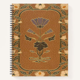 Art Nouveau inspiriert Blumendesign Notebook Notizbuch