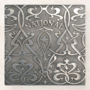 Art nouveau, Jugendstil, Norwegen, Ålesund, origin Glasuntersetzer