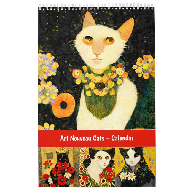 Art Nouveau Katzenkalender   Kalender (Titelbild)