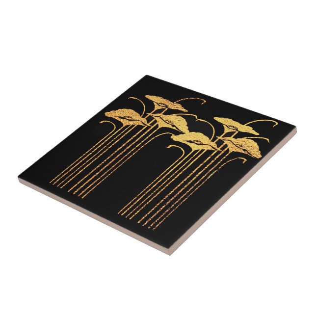 Art Nouveau Keramik Tile. (Art. 3) Fliese (Seite)