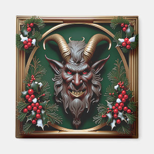Art Nouveau Krampus Magnet