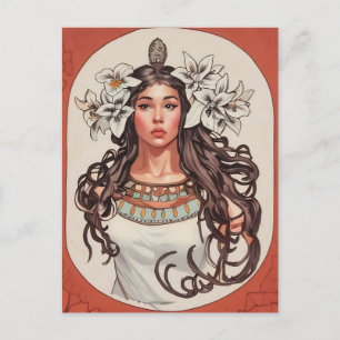 Art Nouveau La Princesse Lointaine Card Postkarte