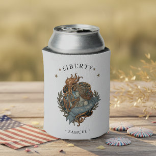 Art Nouveau Lady Liberty USA 250 Motiv ID1303 Dosenkühler