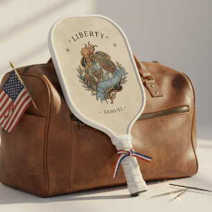 Art Nouveau Lady Liberty USA 250 Motiv ID1303 Pickleball Schläger