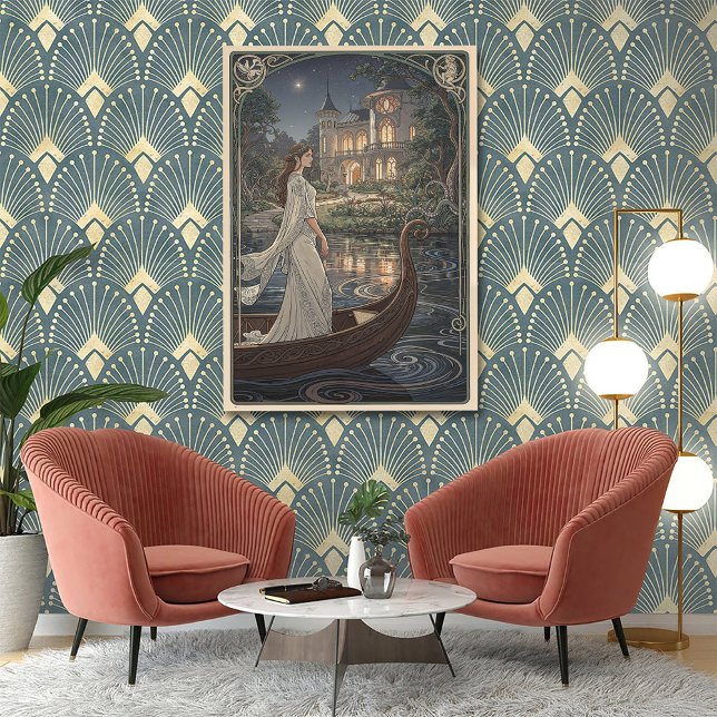 Art Nouveau Lady of the Lake Poster (Von Creator hochgeladen)