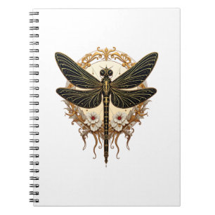 Art Nouveau Libelle Elegant Steampunk Notizblock