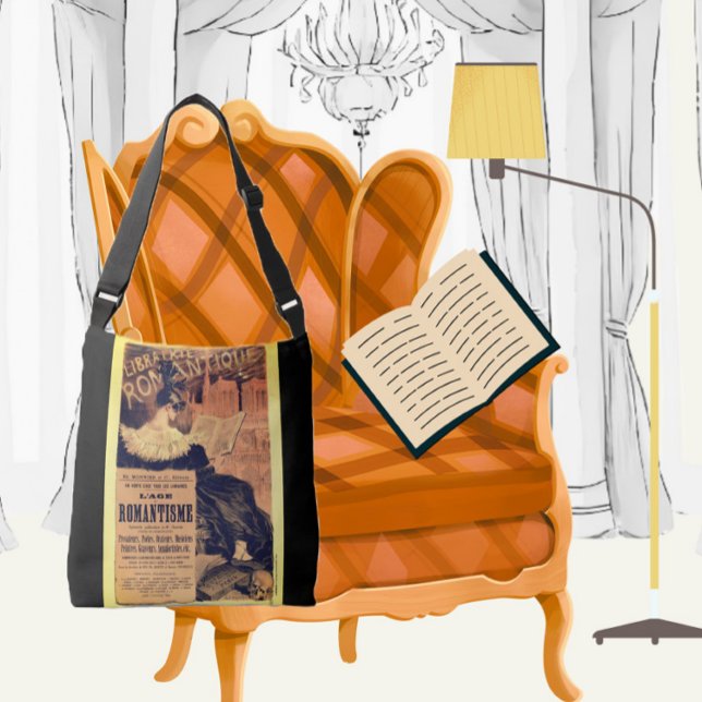 Art nouveau librairie romantique eugene grasset tragetaschen mit langen trägern (Von Creator hochgeladen)