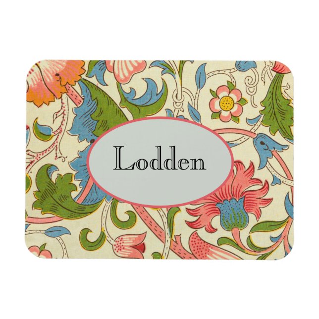 Art nouveau lodden pattern - William Morris Magnet (Horizontal)