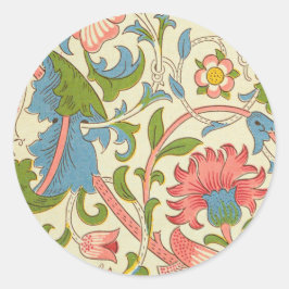 Art nouveau lodden pattern - William Morris Runder Aufkleber