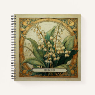 Art Nouveau Maiglöckchen Notizbuch