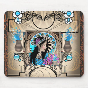 Art Nouveau Malerei Samaritan Frau Mousepad