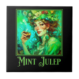 Art Nouveau Mint Julep Fliese