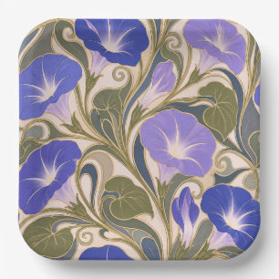 Art Nouveau Morning Glory Pappteller