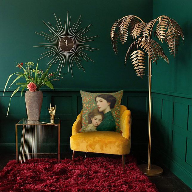 Art Nouveau Mother & Child Kissen (Von Creator hochgeladen)