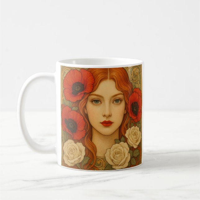 Art nouveau Mug Kaffeetasse (Links)